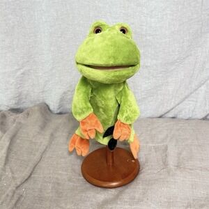 Vintage GUND "Fly on the Wall" Frog Hand Puppet Frog Puppet Jim Henson Style